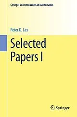 Kartonierter Einband Selected Papers I von Peter D Lax