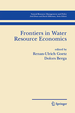 Couverture cartonnée Frontiers in Water Resource Economics de 