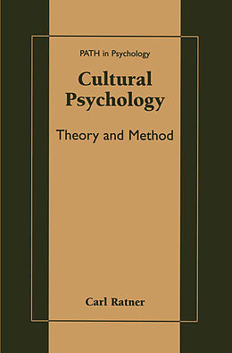 eBook (pdf) Cultural Psychology de Carl Ratner