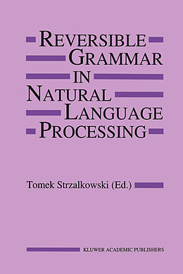 eBook (pdf) Reversible Grammar in Natural Language Processing de 