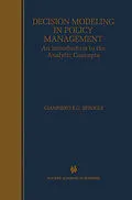 E-Book (pdf) Decision Modeling in Policy Management von Giampiero Beroggi