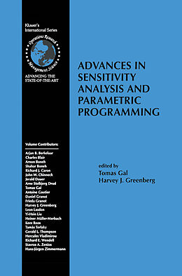 eBook (pdf) Advances in Sensitivity Analysis and Parametric Programming de 