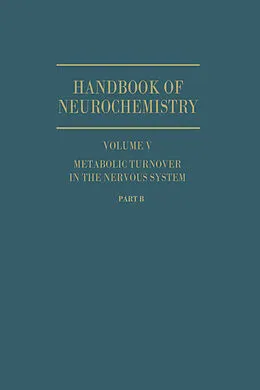 E-Book (pdf) Metabolic Turnover in the Nervous System von D. A. Rappoport, N. Marks, J. R. Smythies