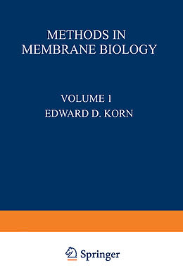 Couverture cartonnée Methods in Membrane Biology de 