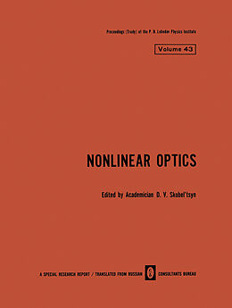 Couverture cartonnée Nonlinear Optics de 
