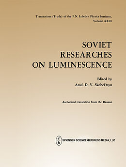 eBook (pdf) Soviet Researches on Luminescence de 