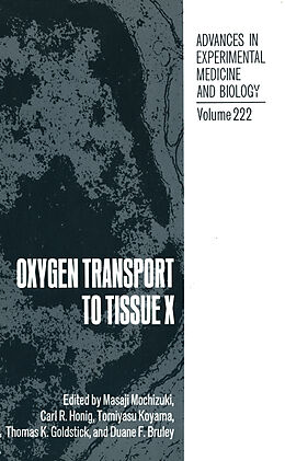 E-Book (pdf) Oxygen Transport to Tissue X von 