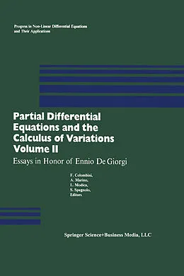 E-Book (pdf) Partial Differential Equations and the Calculus of Variations von Colombini, Marino, Modica