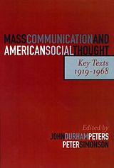 eBook (epub) Mass Communication and American Social Thought de 