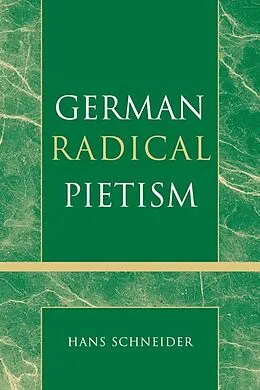 E-Book (epub) German Radical Pietism von Hans Schneider