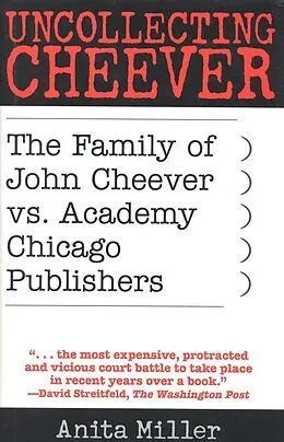 E-Book (epub) Uncollecting Cheever von Anita Miller