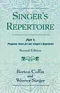 E-Book (epub) The Singer's Repertoire, Part V von Berton Coffin, Werner Singer