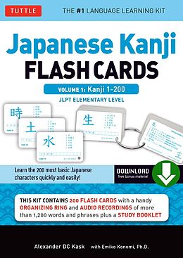 eBook (epub) Japanese Kanji Flash Cards Volume 1 de Alexander Kask
