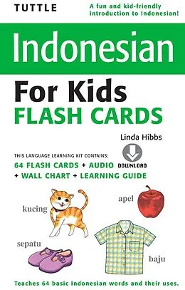 E-Book (epub) Tuttle Indonesian for Kids Flash Cards von Linda Hibbs