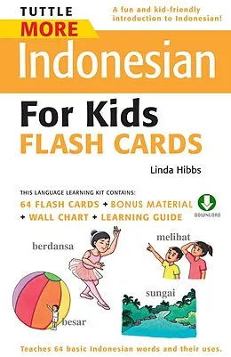 E-Book (epub) Tuttle More Indonesian for Kids Flash Cards von Linda Hibbs