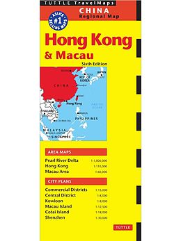 eBook (epub) Hong Kong & Macau Travel Map Sixth Edition de 