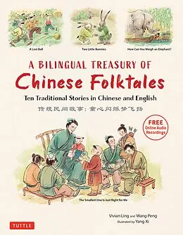 E-Book (epub) Bilingual Treasury of Chinese Folktales von Vivian Ling, Peng Wang