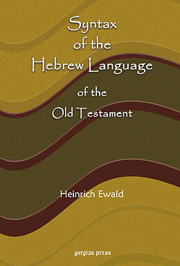 eBook (pdf) Syntax of the Hebrew Language of the Old Testament de Heinrich Ewald