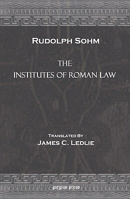 eBook (pdf) The Institutes of Roman Law de Rudolph Sohm