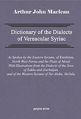 eBook (pdf) Dictionary of the Dialects of Vernacular Syriac de Arthur John Maclean