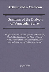 eBook (pdf) Grammar of the Dialects of Vernacular Syriac de Arthur John Maclean