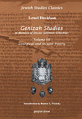 eBook (pdf) Genizah Studies in Memory of Doctor Solomon Schechter de Louis Ginzberg