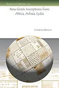 E-Book (pdf) New Greek Inscriptions from Attica, Achaia, Lydia von David Robinson