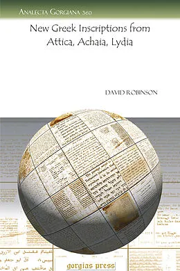 E-Book (pdf) New Greek Inscriptions from Attica, Achaia, Lydia von David Robinson