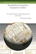 E-Book (pdf) Two Sanskrit Inscriptions Engraven on Stone von Fitzedward Hall