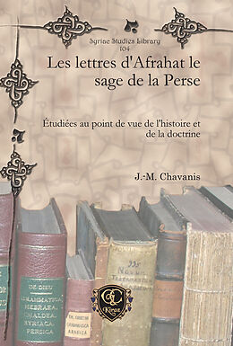 eBook (pdf) Les lettres d'Afrahat le sage de la Perse de J. -M. Chavanis