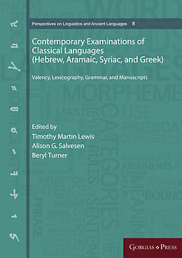 eBook (pdf) Contemporary Examinations of Classical Languages (Hebrew, Aramaic, Syriac, and Greek) de 