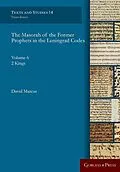 PDF The Masorah of the Former Prophets in the Leningrad Codex von David Marcus