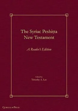 PDF The Syriac Peshi ta New Testament von 