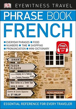 Couverture cartonnée Eyewitness Travel Phrase Book French de DK