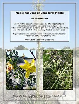 E-Book (epub) Medicinal Uses of Chaparral Plants von Eric J. Guignard
