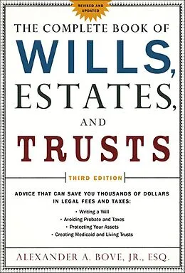 E-Book (epub) The Complete Book of Wills, Estates, and Trusts von Alexander A. Bove