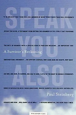 E-Book (epub) Speak You Also von Paul Steinberg