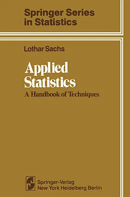 E-Book (pdf) Applied Statistics von Lothar Sachs