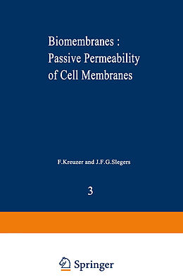 Couverture cartonnée Biomembranes : Passive Permeability of Cell Membranes de 