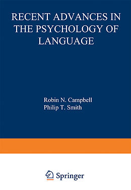 eBook (pdf) Recent Advances in the Psychology of Language de 