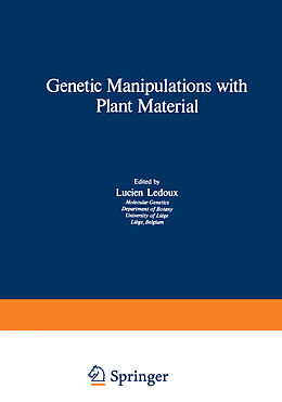 Kartonierter Einband Genetic Manipulations with Plant Material von 