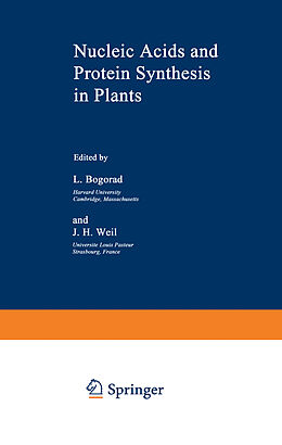 Kartonierter Einband Nucleic Acids and Protein Synthesis in Plants von 