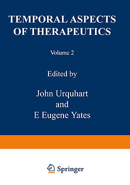 Couverture cartonnée Temporal Aspects of Therapeutics de 