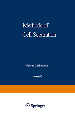 Couverture cartonnée Methods of Cell Separation de 