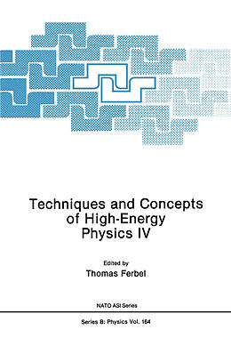 Kartonierter Einband Techniques and Concepts of High-Energy Physics IV von 