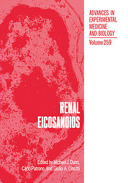 Kartonierter Einband Renal Eicosanoids von 