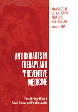 Kartonierter Einband Antioxidants in Therapy and Preventive Medicine von 