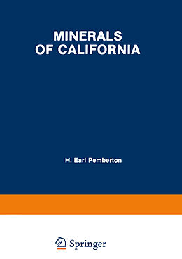 Couverture cartonnée Minerals of California de H. Earl Pemberton