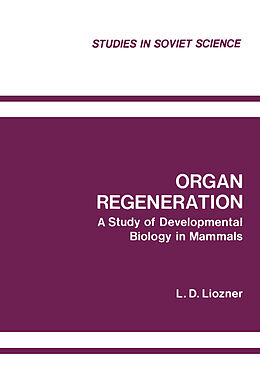 Couverture cartonnée Organ Regeneration de 