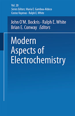 Couverture cartonnée Modern Aspects of Electrochemistry No. 20 de 